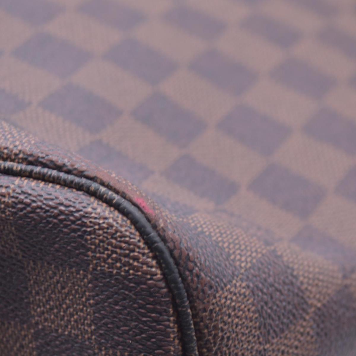 $2240 2009 Louis Vuitton Damier Ebene Neverfull MM Cherry AR0049 CONSIGNMENT 10021074