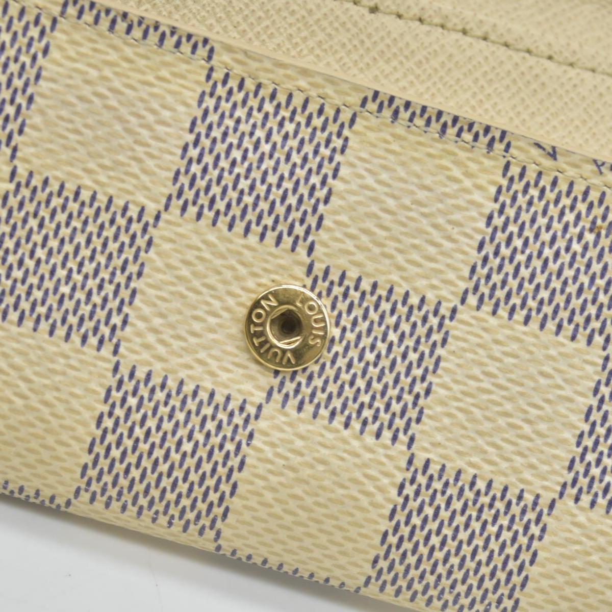 $345 Louis Vuitton Damier Azur Multicles 6 Key Holder CT4178