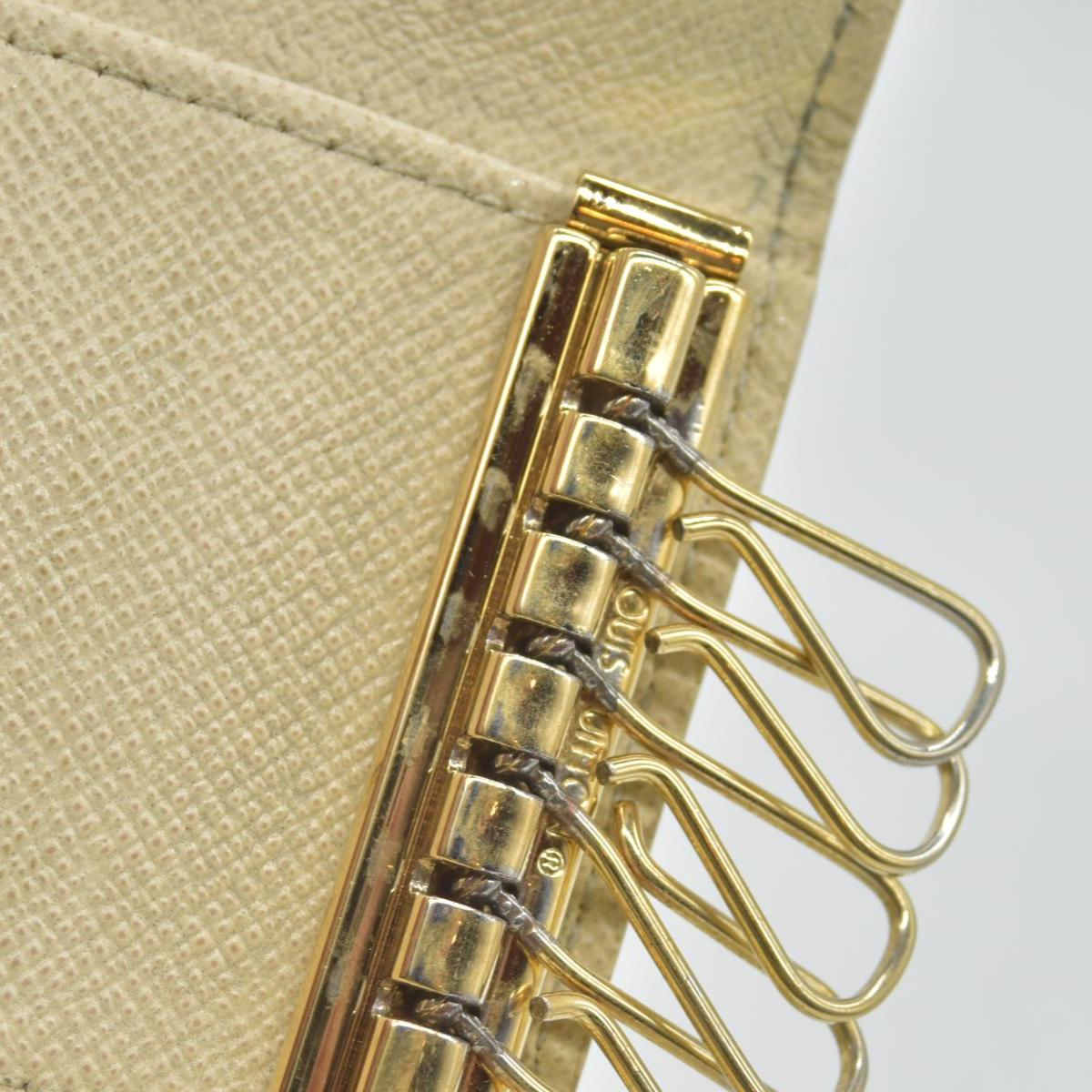 $345 Louis Vuitton Damier Azur Multicles 6 Key Holder CT4178