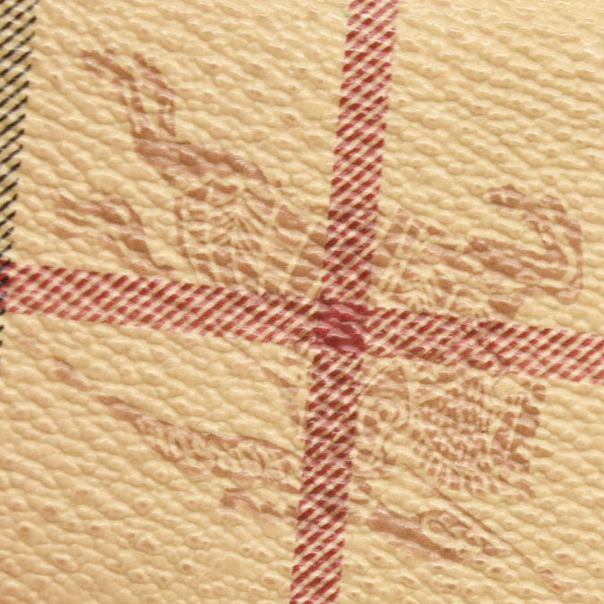 BURBERRY Nova Check PVC 6 Ring Key Case Beige