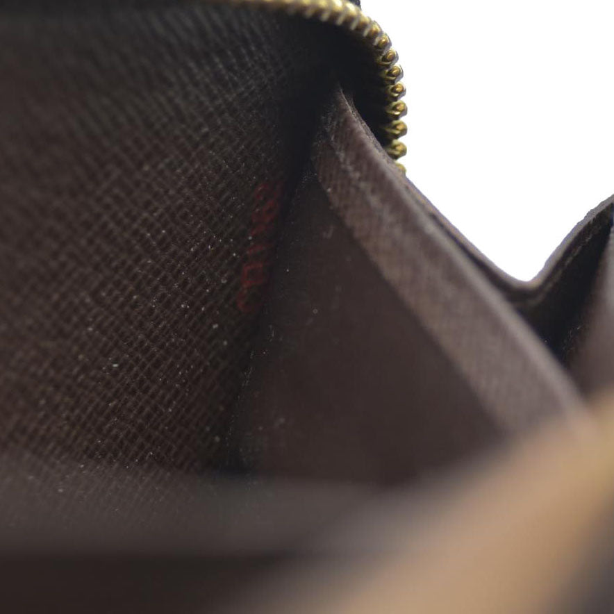 Louis Vuitton Damier Zippy Zip Around Long Wallet Purse Brown CA1162 $915