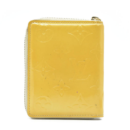 $490 Louis Vuitton Monogram Vernis Patent Leather Broom Zip Around Wallet MI0999