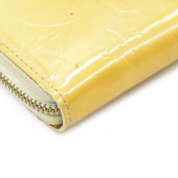 $490 Louis Vuitton Monogram Vernis Patent Leather Broom Zip Around Wallet MI0999