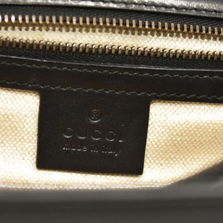 Gucci  Knight Calfskin Malaga Kid Heart Medium GG Marmont Chain Handle Bag Black Hibiscus Red Multicolor