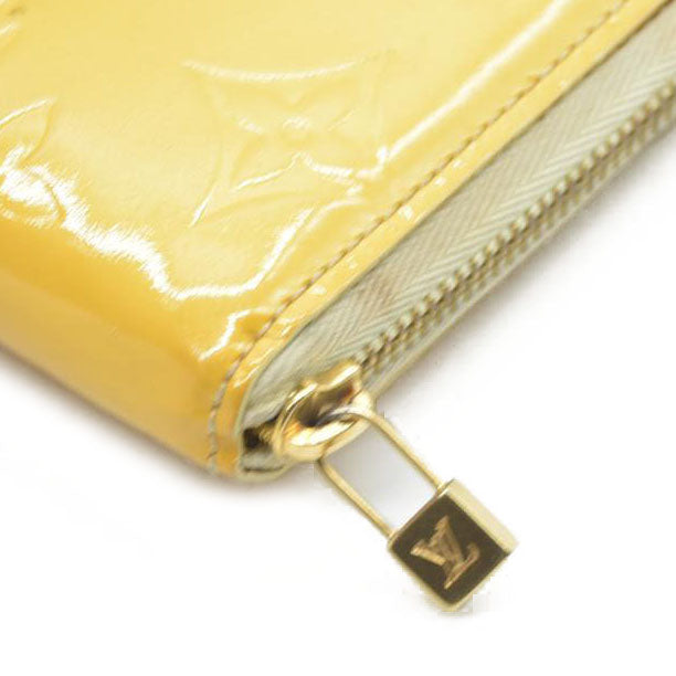 $490 Louis Vuitton Monogram Vernis Patent Leather Broom Zip Around Wallet MI0999