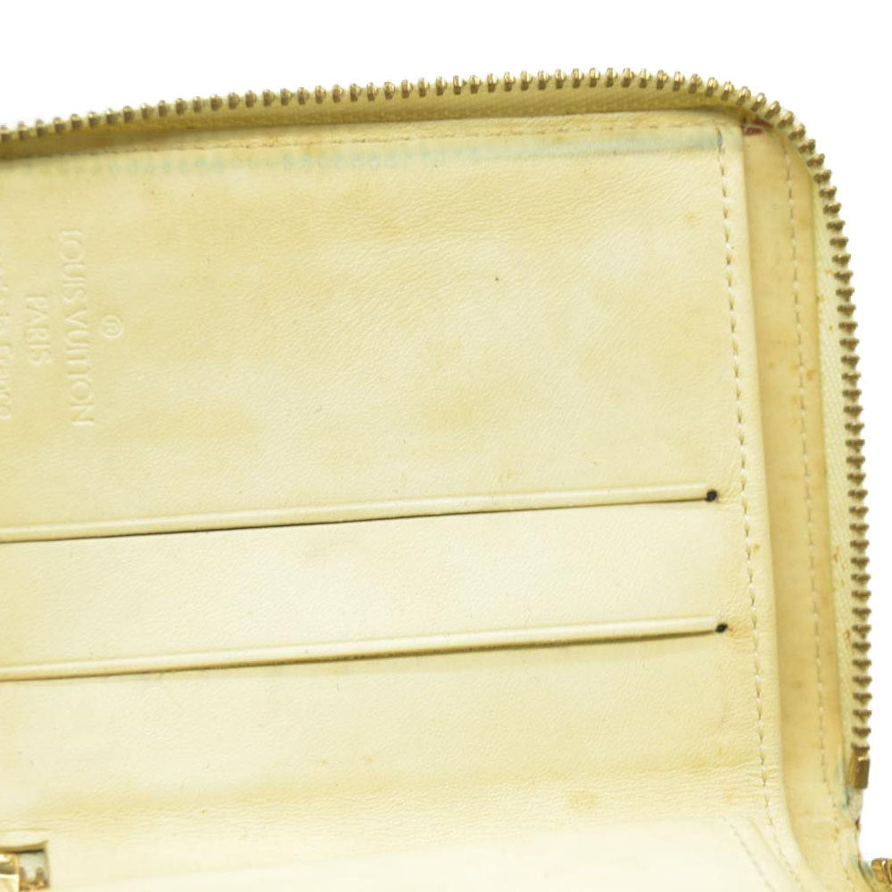 $490 Louis Vuitton Monogram Vernis Patent Leather Broom Zip Around Wallet MI0999