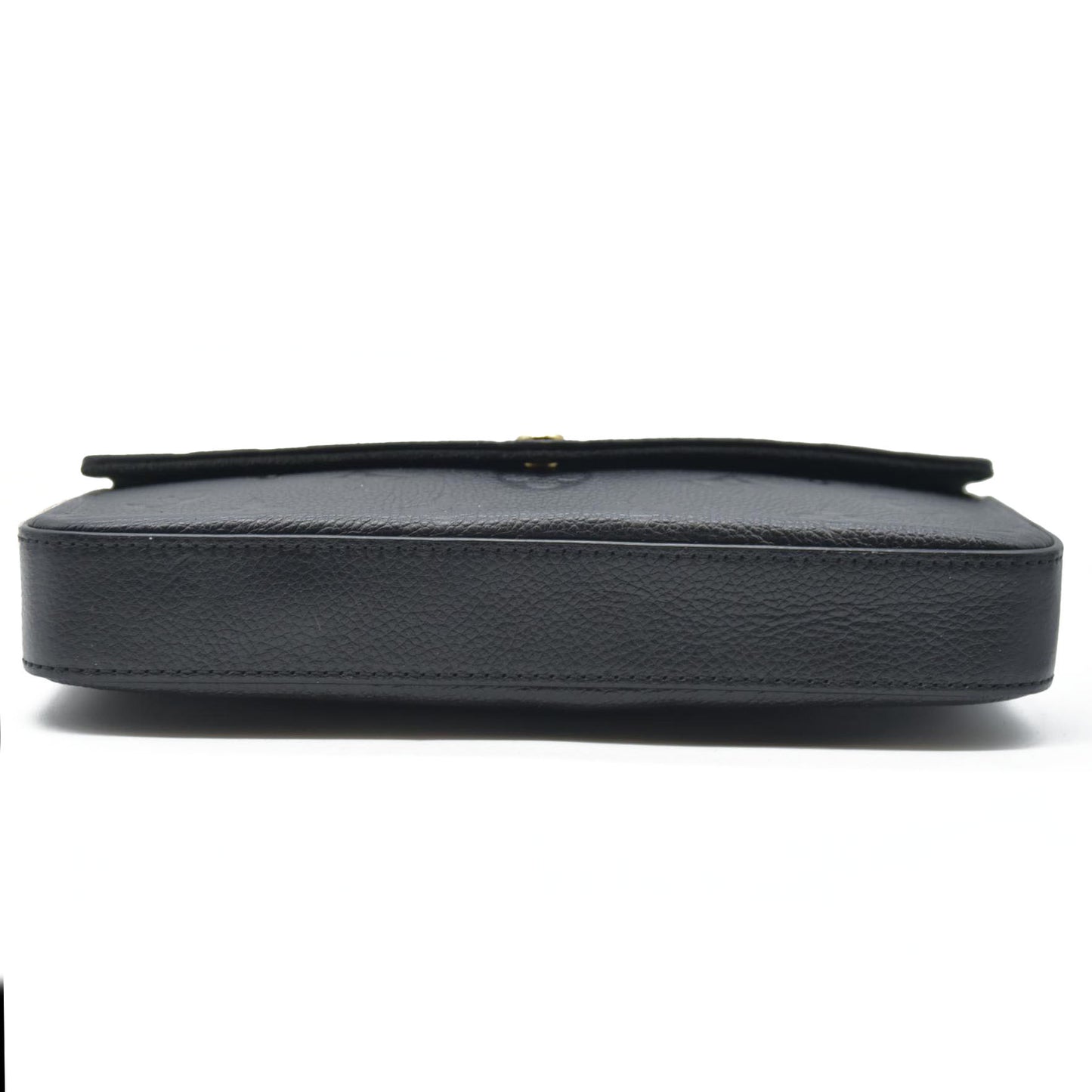 $1720 AUCTION Louis Vuitton  Empreinte Pochette Felicie Chain Wallet Black RFID New Model