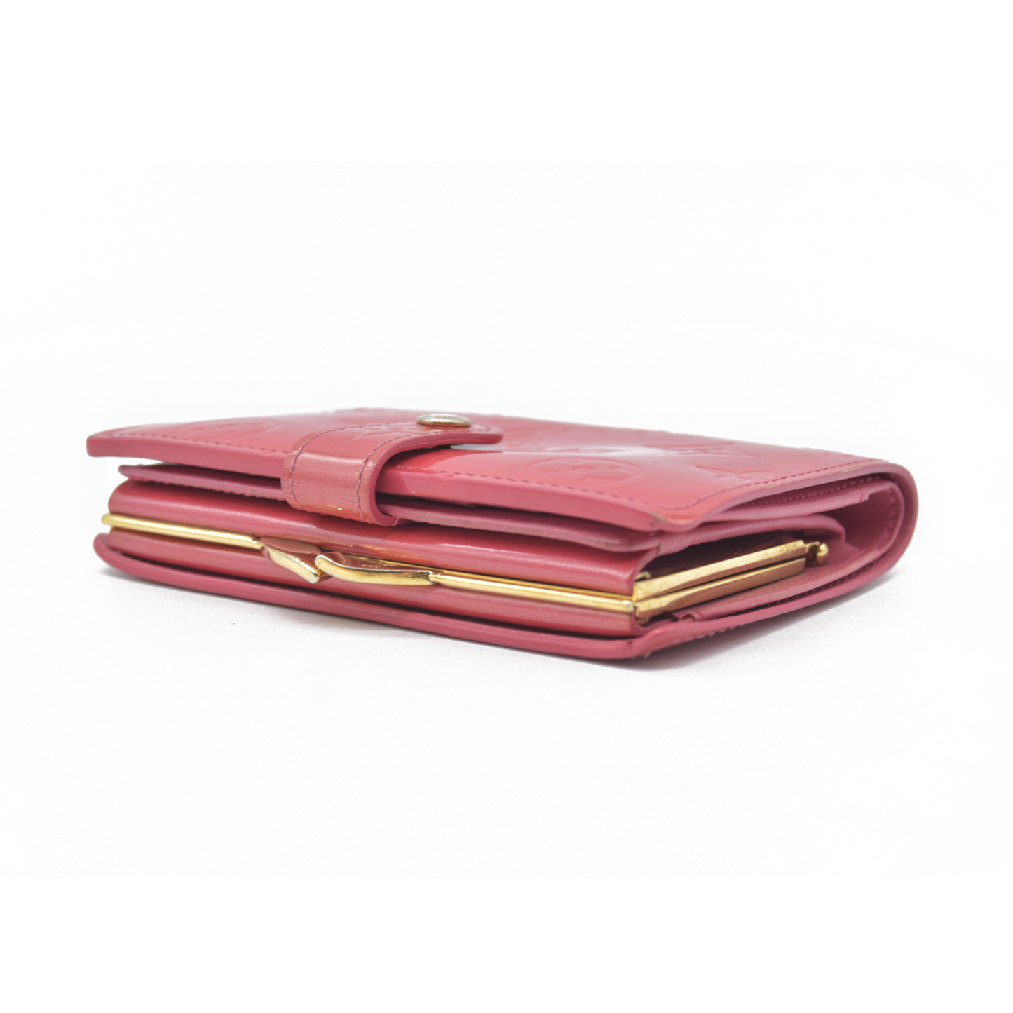 $935 LOUIS VUITTON Monogram Vernis Porte Monnaie Billets Viennois wallet