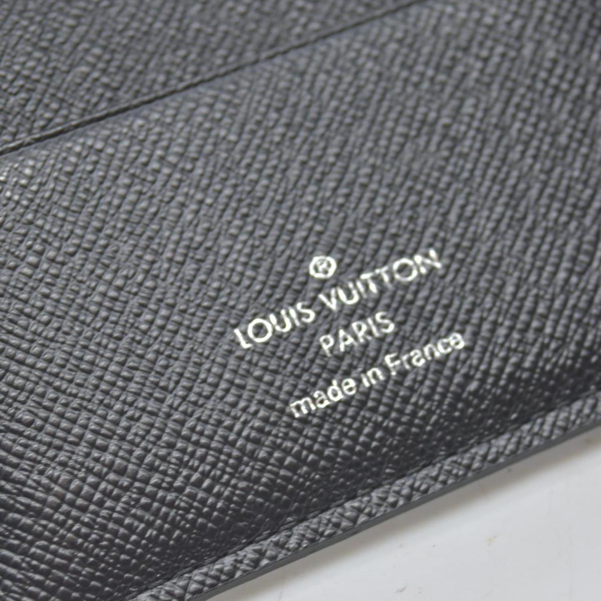 $390 2016 Louis Vuitton Damier Graphite Passport Cover MB2186