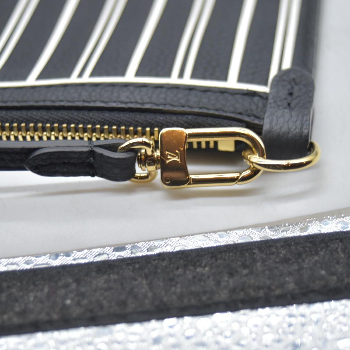 $3200 Louis Vuitton Monogram Calfskin Neo Neverfull Inside Out MM Black RFID