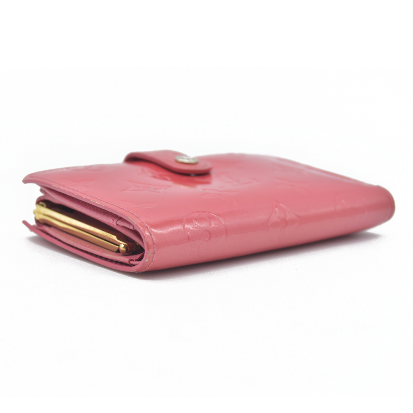 $935 LOUIS VUITTON Monogram Vernis Porte Monnaie Billets Viennois wallet