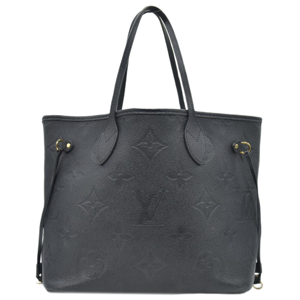 $3050 RFID Louis Vuitton Empreinte Monogram Giant Neverfull MM Black
