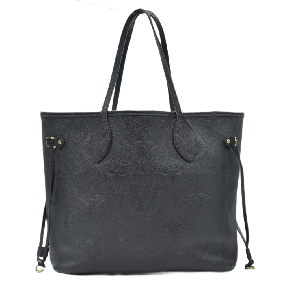$3050 RFID Louis Vuitton Empreinte Monogram Giant Neverfull MM Black