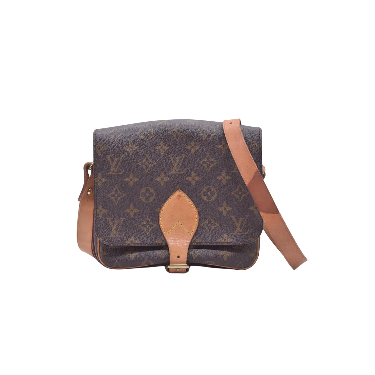 $1440 1993 Louis Vuitton Cartouchiere MM Monogram Crossbody Shoulder Bag SL1913 10021022