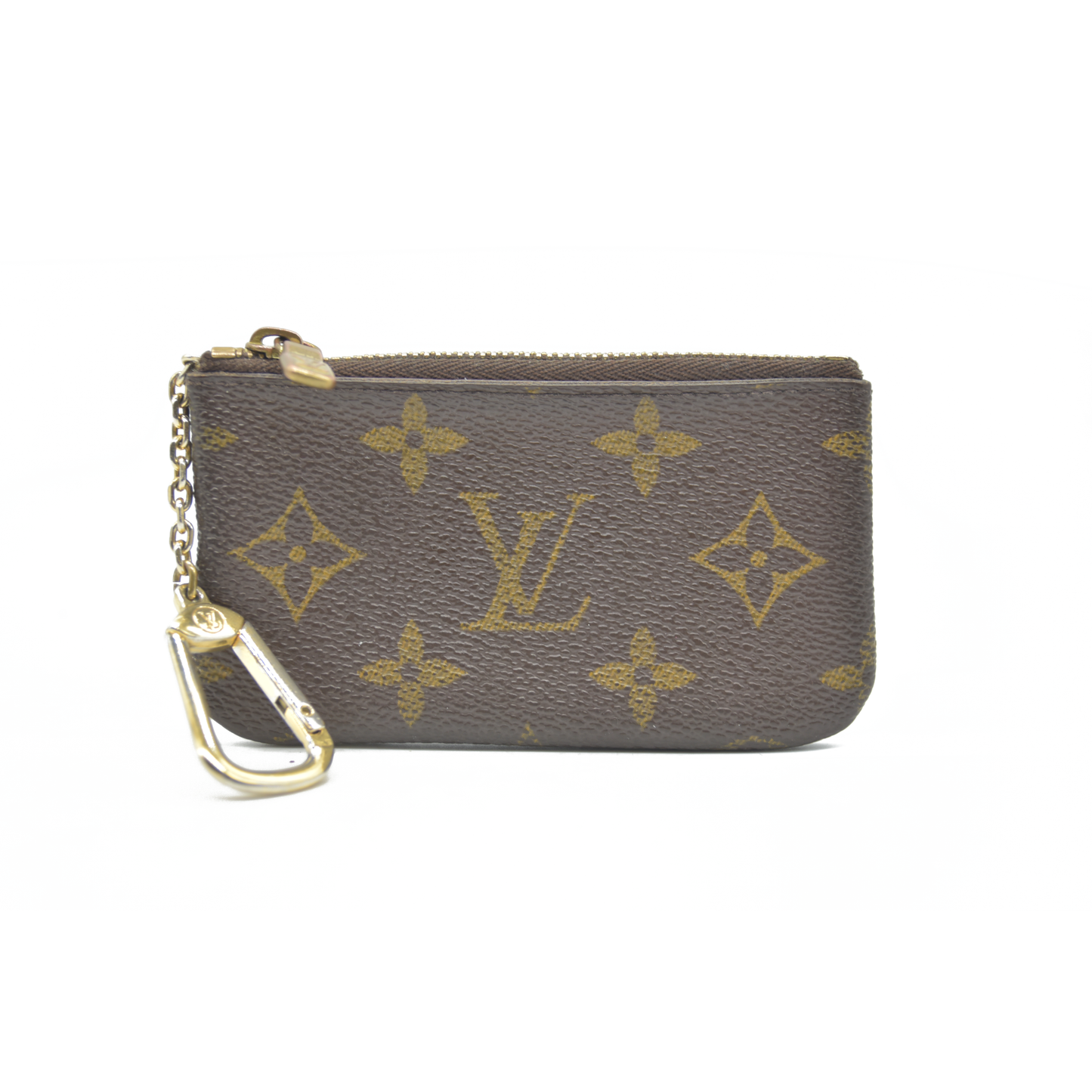 $345 LOUIS VUITTON Monogram Coin Purse Key Pochette Cles Made in USA