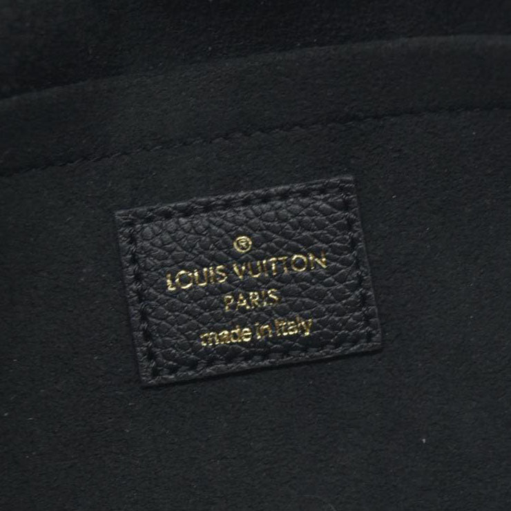 $1720 AUCTION Louis Vuitton  Empreinte Pochette Felicie Chain Wallet Black RFID New Model