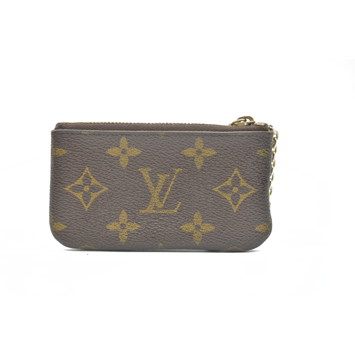 $345 LOUIS VUITTON Monogram Coin Purse Key Pochette Cles Made in USA