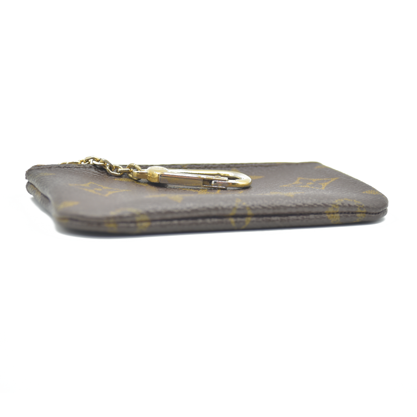 $345 LOUIS VUITTON Monogram Coin Purse Key Pochette Cles Made in USA