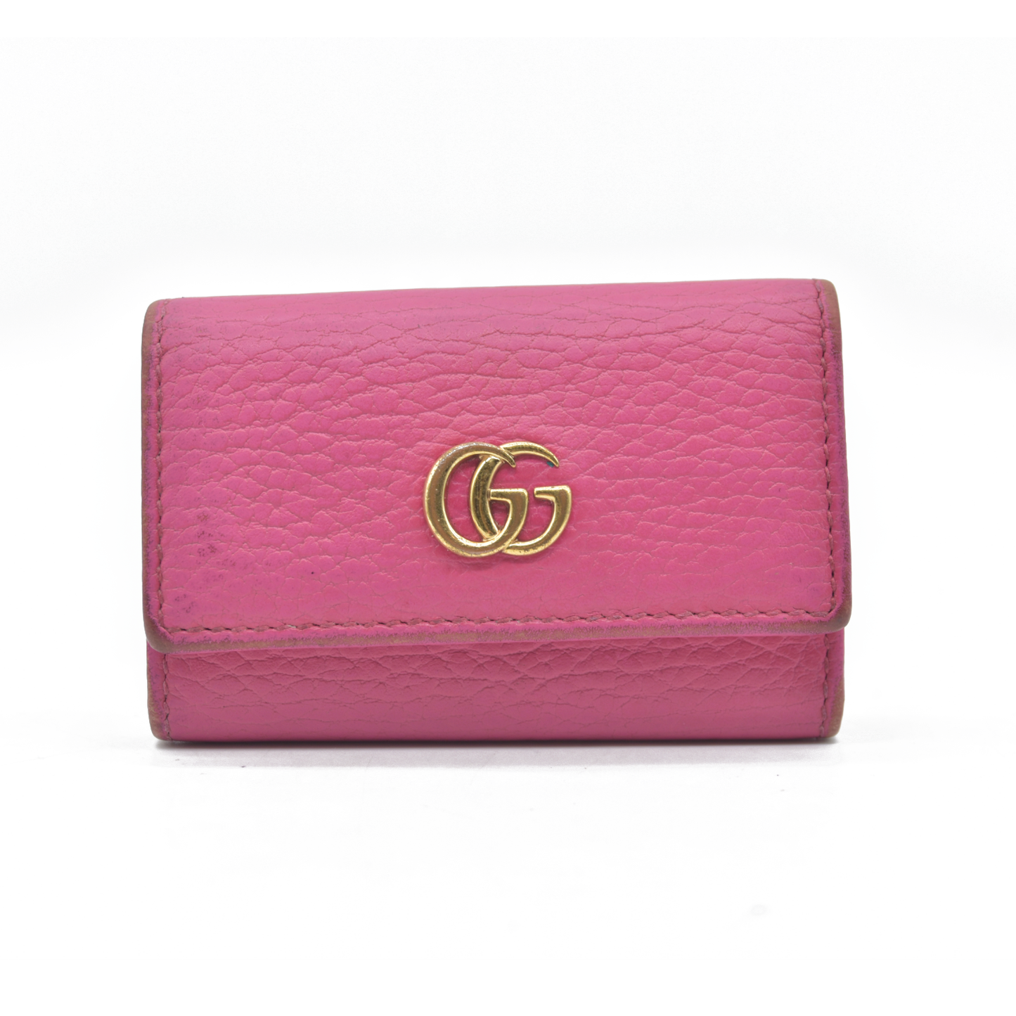 $450 GUCCI GG Marmont Leather 6 Ring Key Case