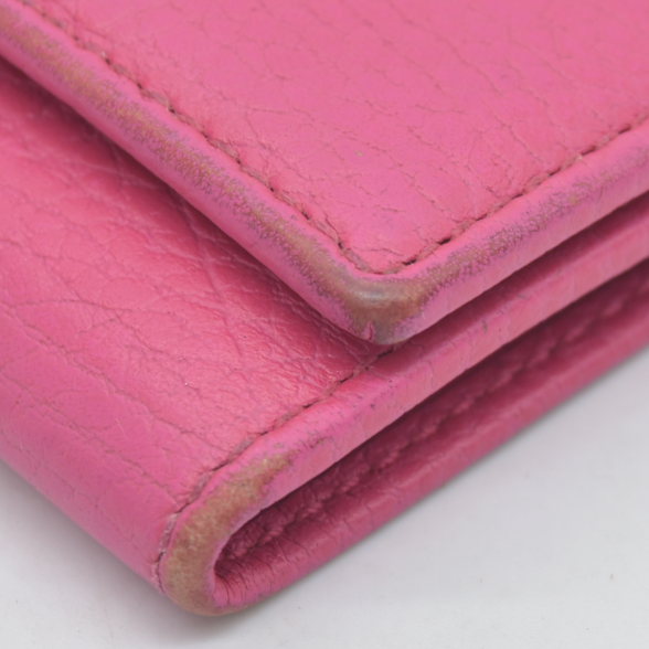 $450 GUCCI GG Marmont Leather 6 Ring Key Case