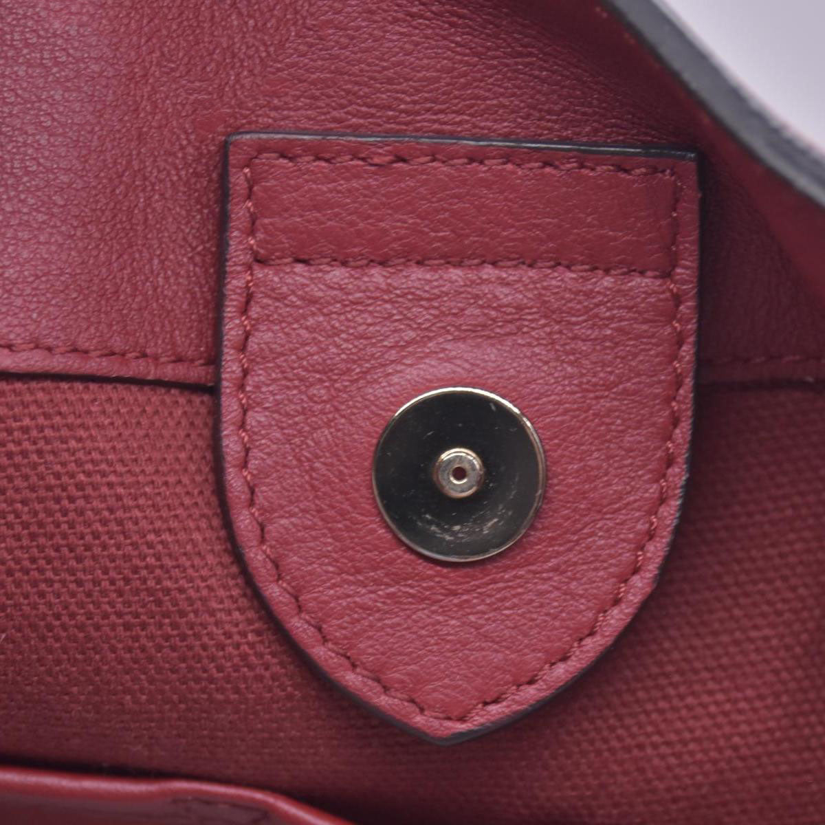 $1095 Burberry Leather Panels Small Canterbury Tote Red CONSIGNMENT