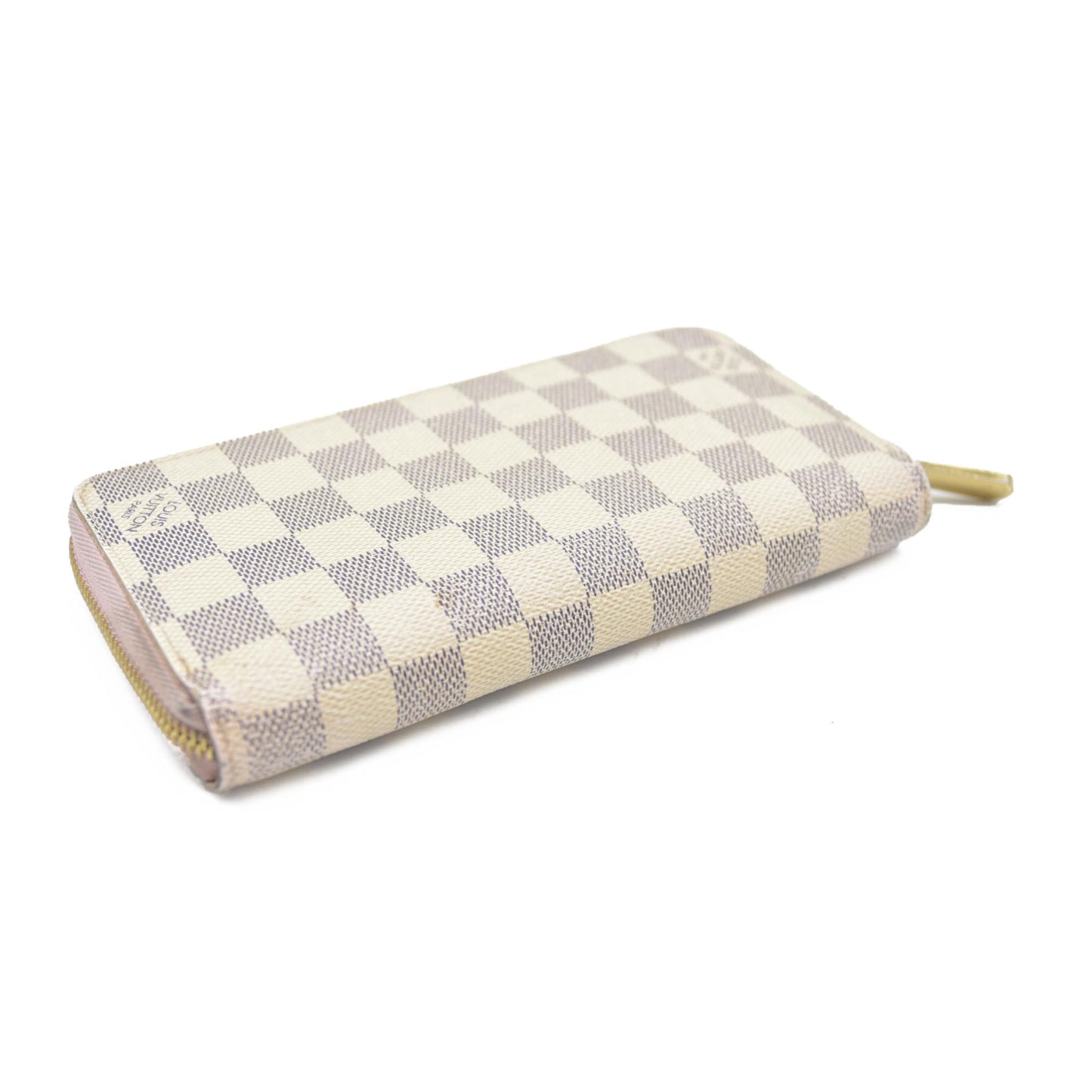 Louis Vuitton Damier Azur Zippy Wallet Rose Ballerine GI0173