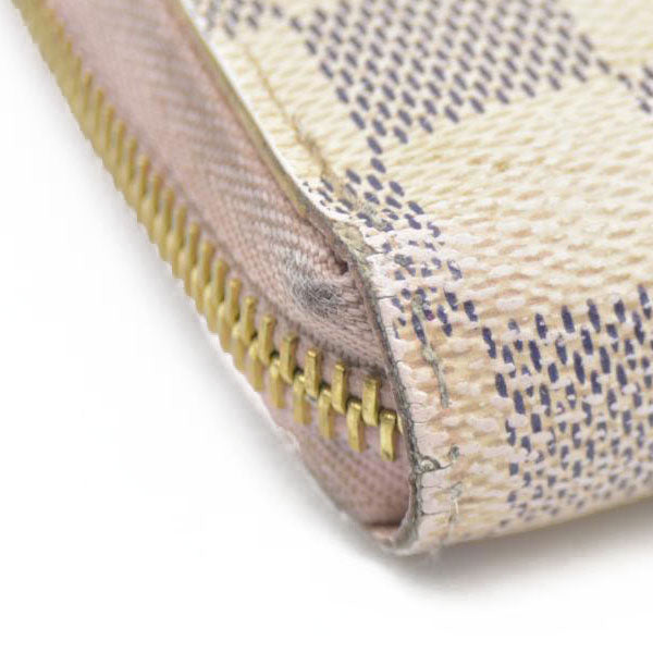 Louis Vuitton Damier Azur Zippy Wallet Rose Ballerine GI0173