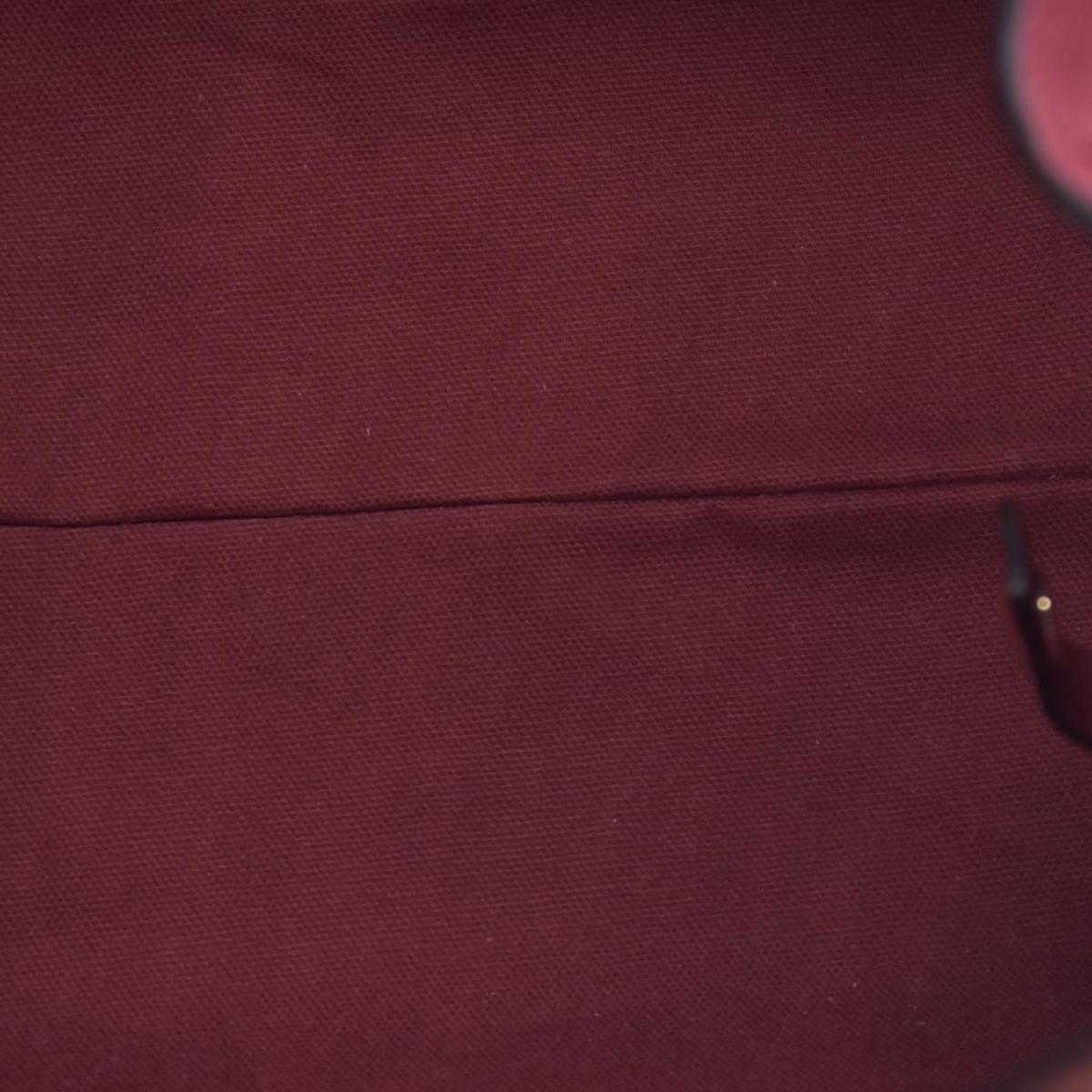 $1095 Burberry Leather Panels Small Canterbury Tote Red CONSIGNMENT