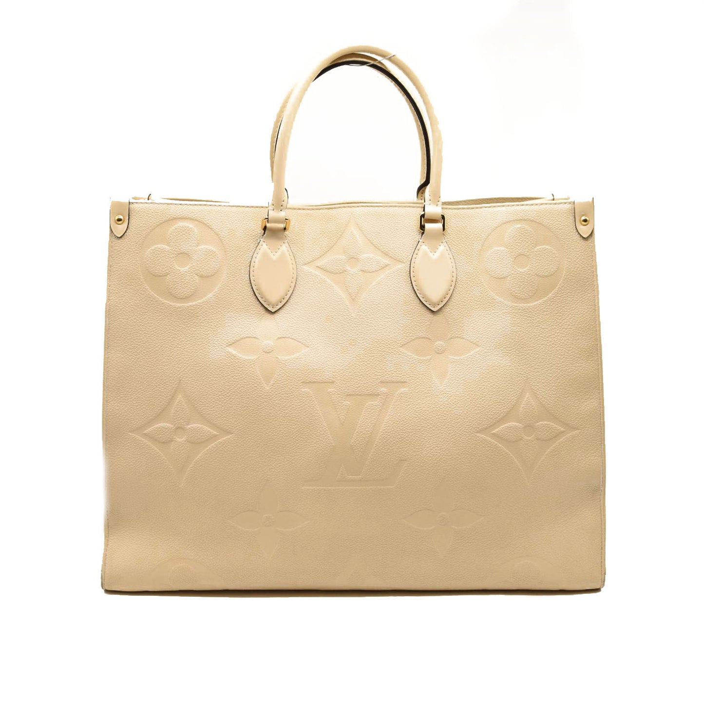 LOUIS VUITTON Empreinte Monogram Giant Onthego GM Creme