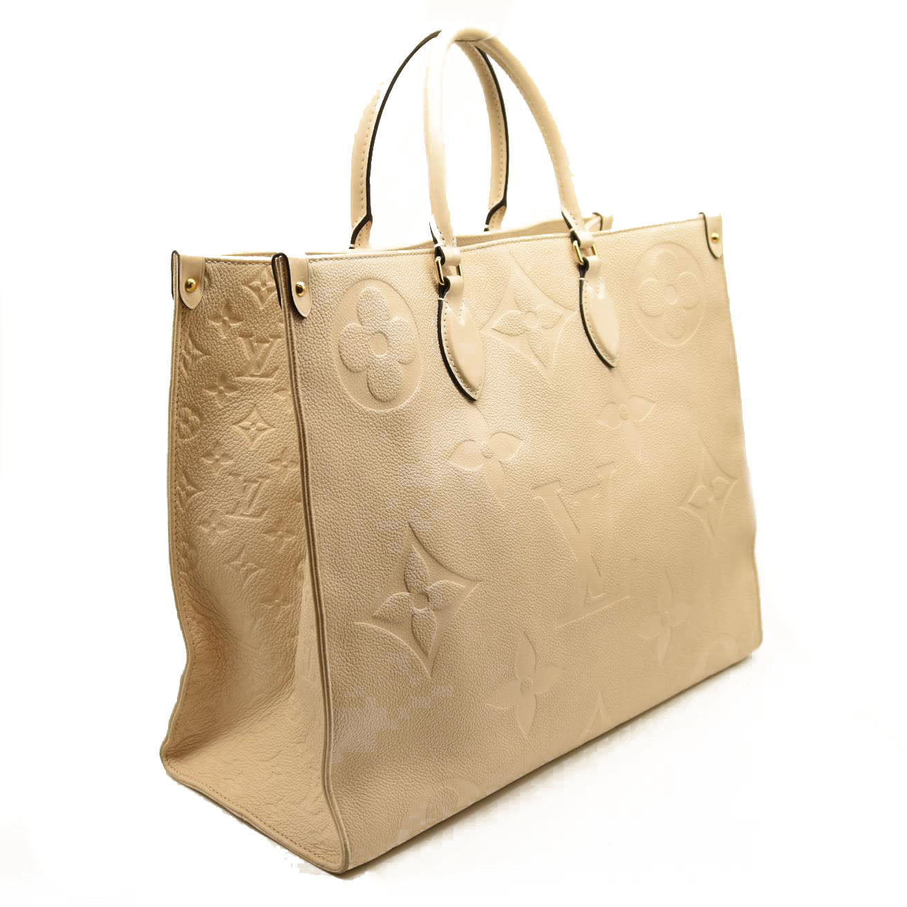 LOUIS VUITTON Empreinte Monogram Giant Onthego GM Creme