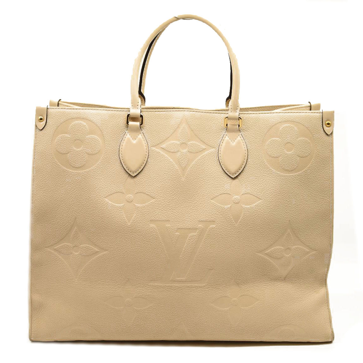 LOUIS VUITTON Empreinte Monogram Giant Onthego GM Creme