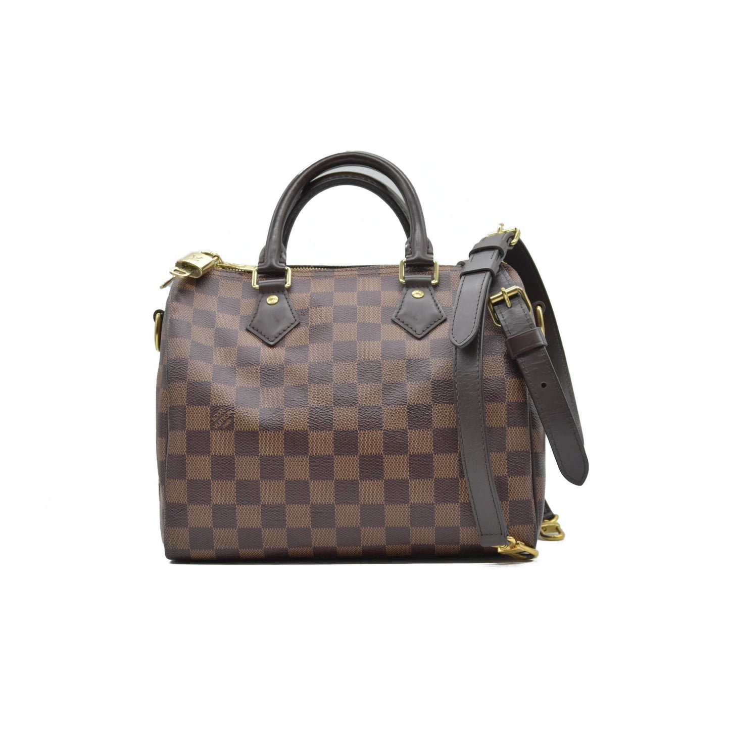 $1940 Louis Vuitton Damier Ebene Speedy Bandouliere 25 SD1159