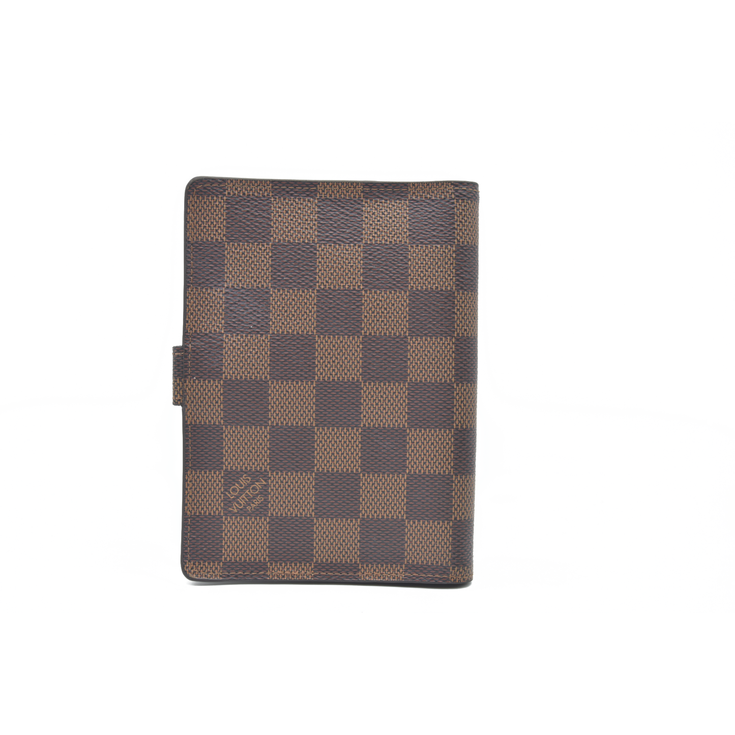 $505 LOUIS VUITTON Damier Ebene Agenda PM Day Planner Notebook Cover RFID