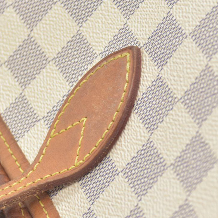 $2170 Louis Vuitton Damier Azur Neverfull MM Rose Ballerine
