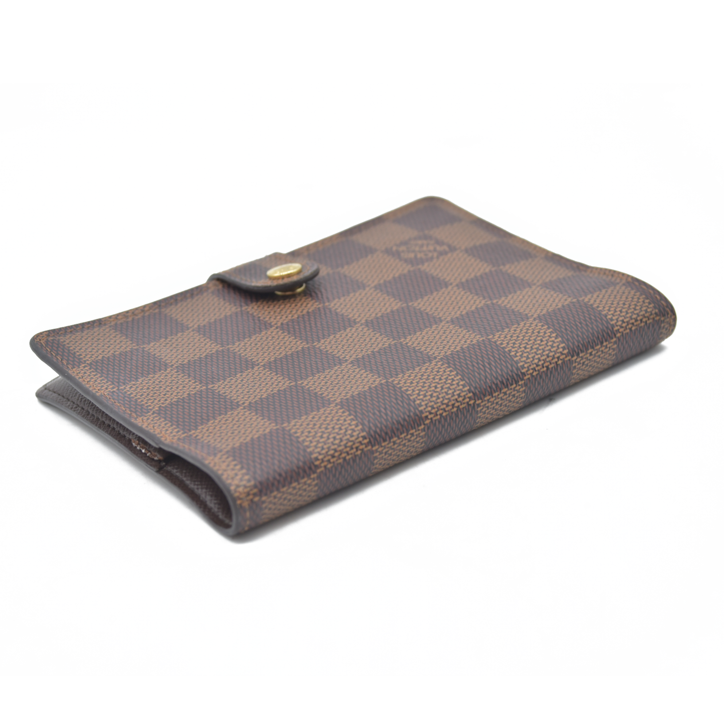 $505 LOUIS VUITTON Damier Ebene Agenda PM Day Planner Notebook Cover RFID