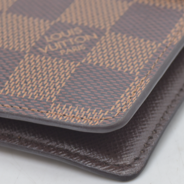 $505 LOUIS VUITTON Damier Ebene Agenda PM Day Planner Notebook Cover RFID