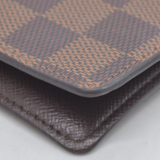 $505 LOUIS VUITTON Damier Ebene Agenda PM Day Planner Notebook Cover RFID