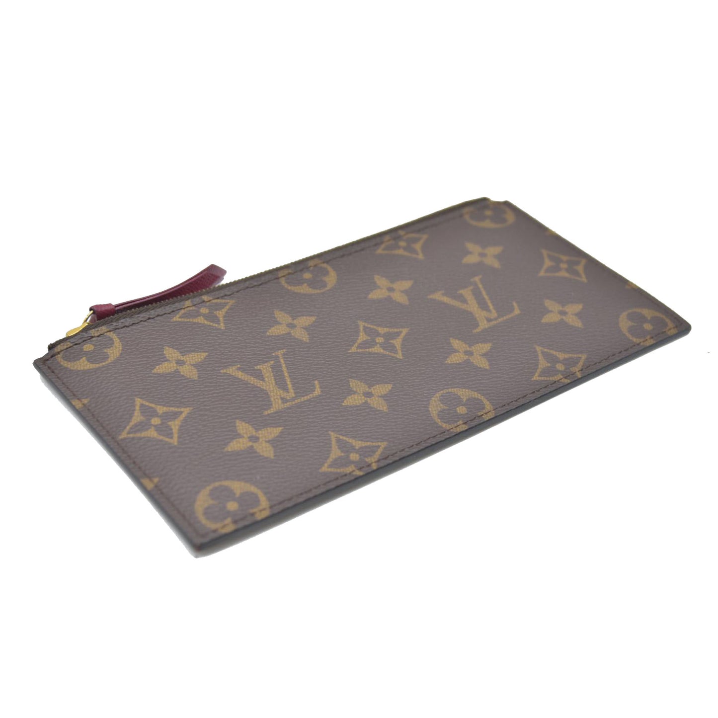Louis Vuitton  Monogram Felicie Chain Wallet Zippered Insert Fuchsia