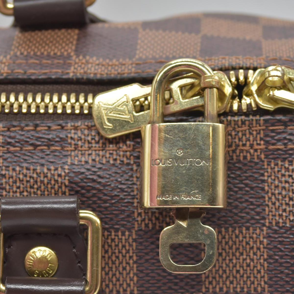 $1940 Louis Vuitton Damier Ebene Speedy Bandouliere 25 SD1159