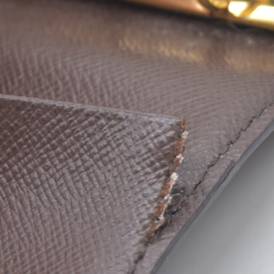 $505 LOUIS VUITTON Damier Ebene Agenda PM Day Planner Notebook Cover RFID