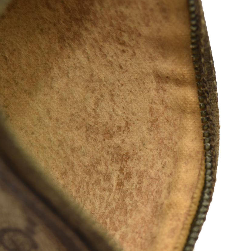 GUCCI GG Logo PVC Leather Coin Purse Wallet Beige