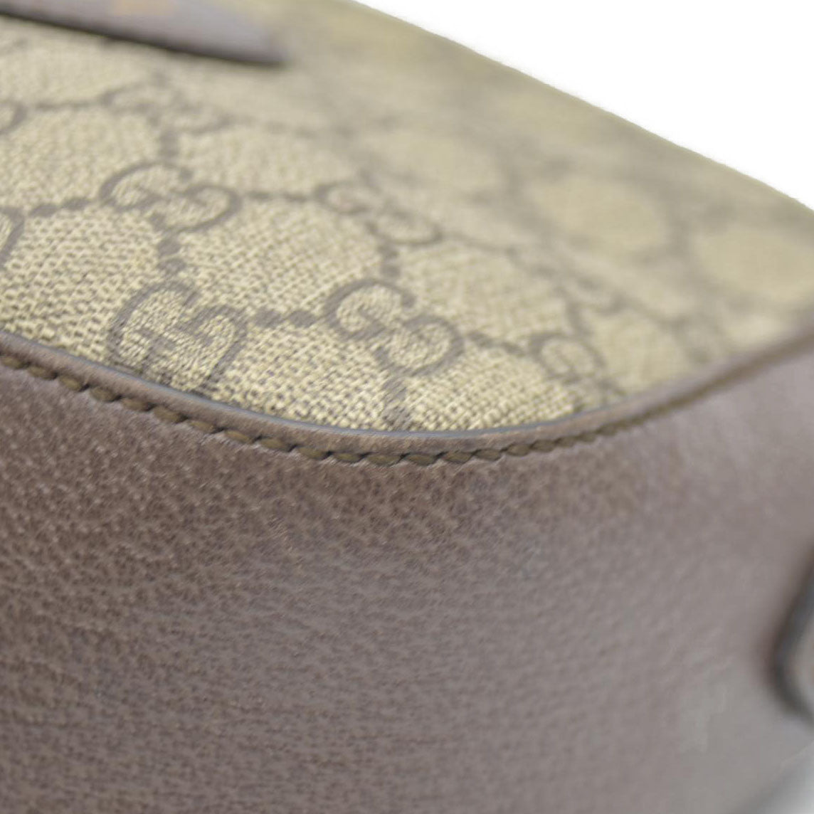 Gucci  GG Supreme Monogram Web Neo Vintage Shoulder Bag Beige New Acero Crop