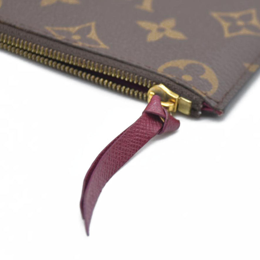 Louis Vuitton  Monogram Felicie Chain Wallet Zippered Insert Fuchsia