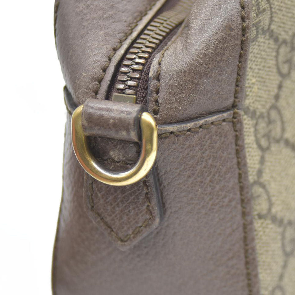 Gucci  GG Supreme Monogram Web Neo Vintage Shoulder Bag Beige New Acero Crop