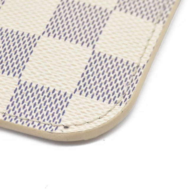 $2170 Louis Vuitton Damier Azur Neverfull MM GM Pochette Rose Ballerine MS3108