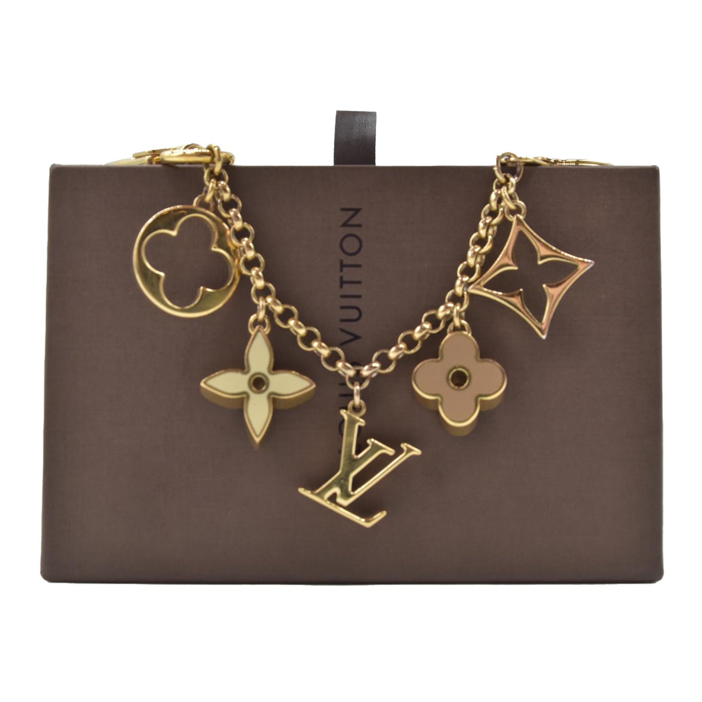 $655 2014 Louis Vuitton Fleur De Monogram Bag Charm DP0134