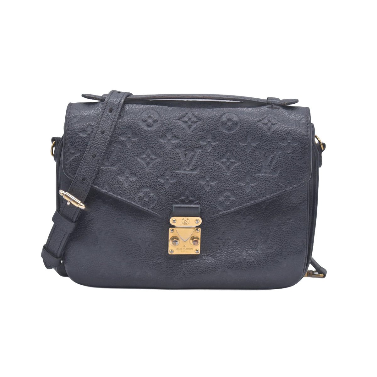 $3100 Louis Vuitton Empreinte Pochette Metis Black RFID