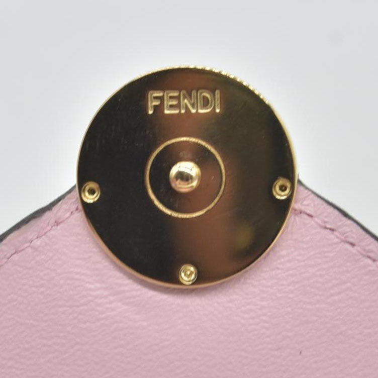 $850 Fendi Vitello Cruise F is Fendi Bi-Color FF 1974 Embossed Envelope