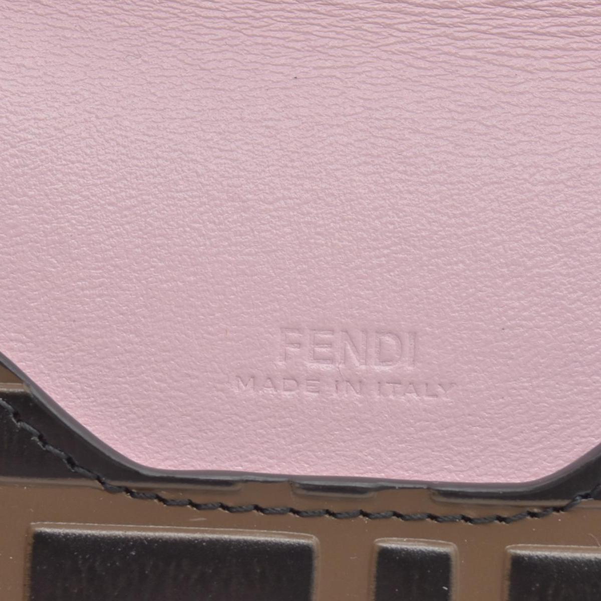 $850 Fendi Vitello Cruise F is Fendi Bi-Color FF 1974 Embossed Envelope