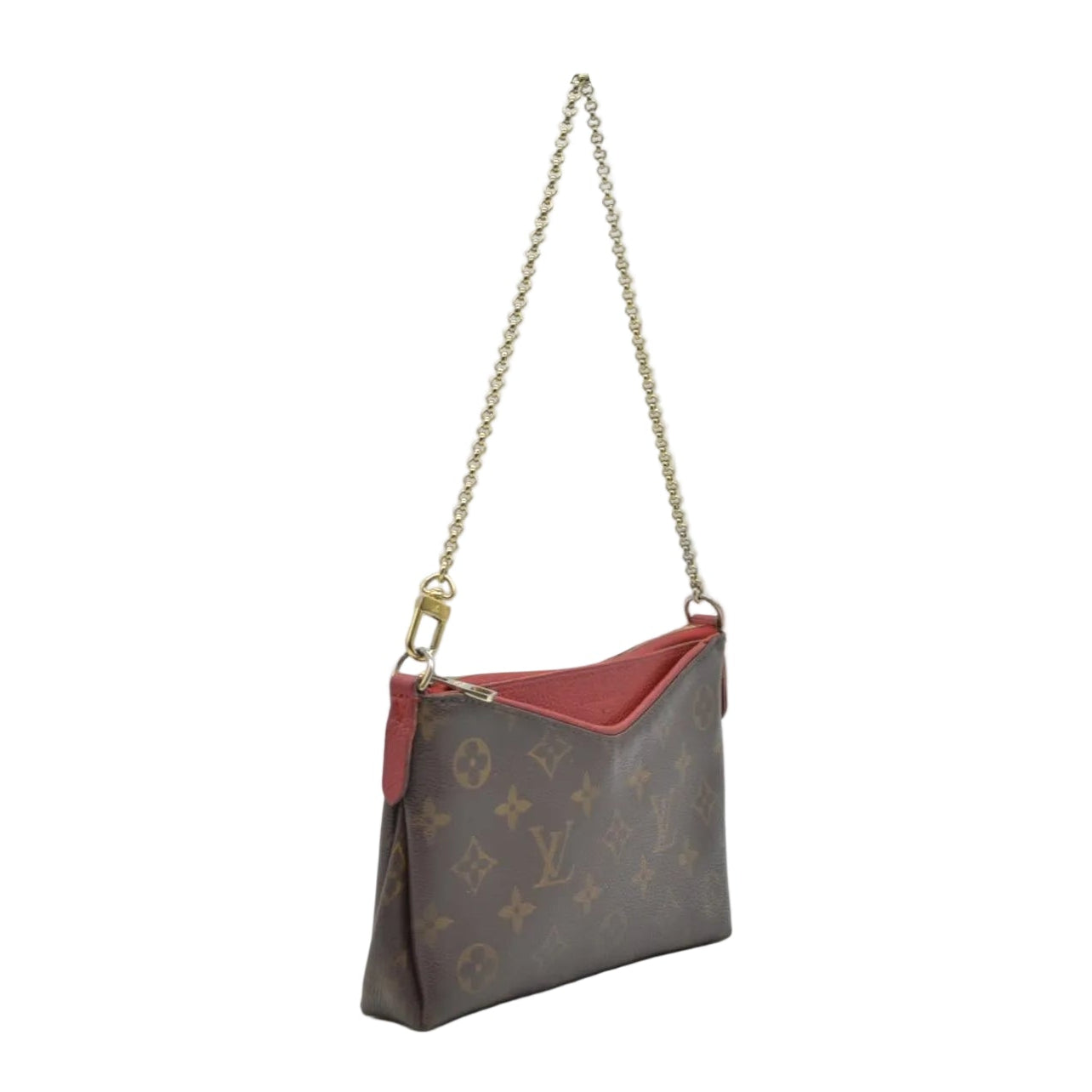 $1550 2016 Louis Vuitton Monogram Pallas Clutch Poppy GI0186